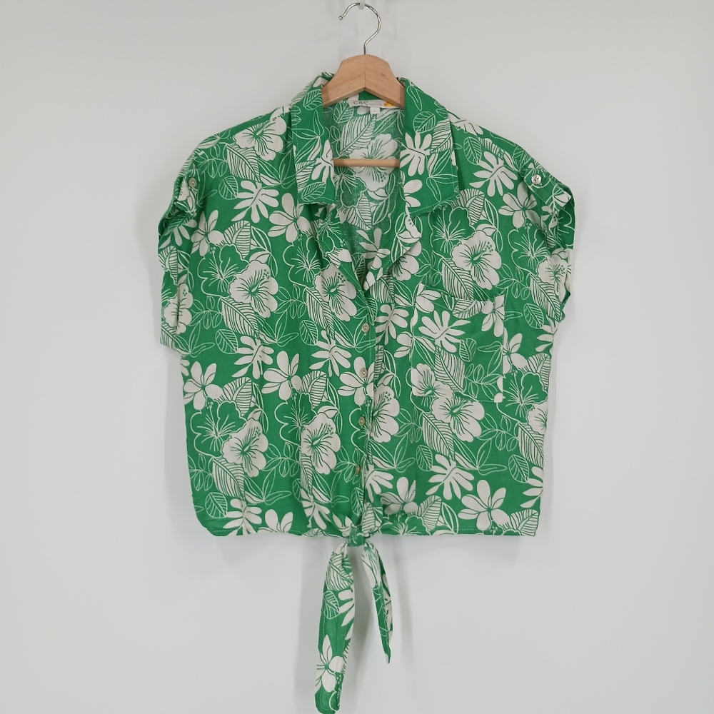 C&C California Linen Blend Button Down Shirt